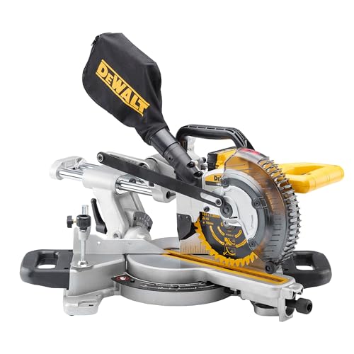 DEWALT DCS365N-XJ - Ingletadora telescópica XR 18V diámetro de 184 mm Luz XPS sin cargador/batería