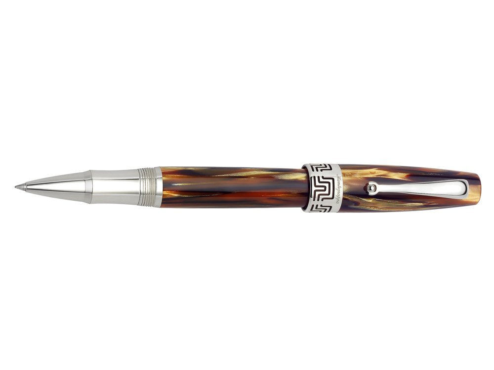Montegrappa "Extra 1930 – Bolígrafo de punta rodante Brown Tartaruga