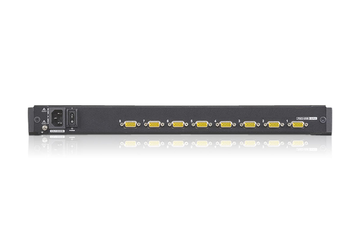 Aten cl1308 N D Conmutador KVM (48 cm, TFT, VGA, USB PS/2, 8 Puertos, disposición de Teclado)