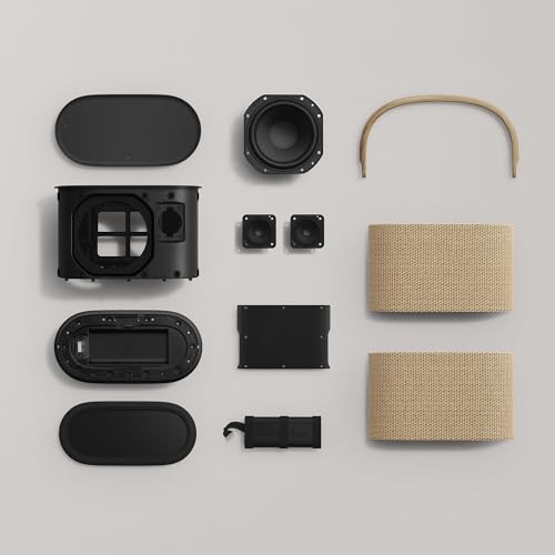 Bang & Olufsen Beosound A5 Potente Altavoz de Lujo Modular Bluetooth Portátil y WiFi para Uso en Casa o Exteriores con una Batería de Larga Duración y Cargador Inalámbrico Nordic Weave