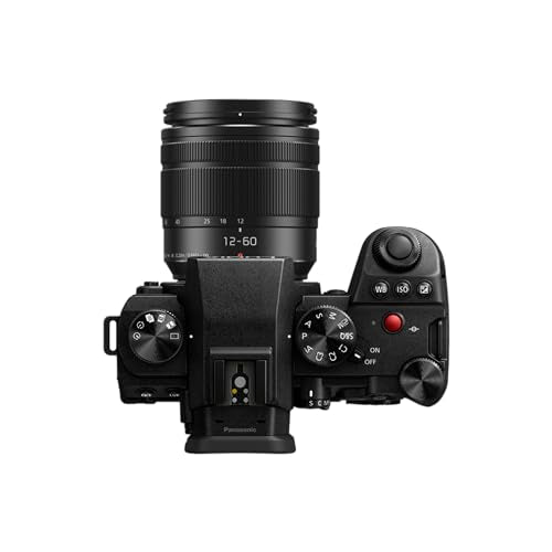 Panasonic LUMIX DC-G9M2ME Cámara Micro Cuatro Tercios sin Espejo, Lente Lumix G Vario 12-60mm F3.5-5.6, 25.2MP, 4K 120p/100p y 5.7K 30p/25p, Híbrido De Fase, OLED LVF, WiFi, Bluetooth, HDMI, Negro