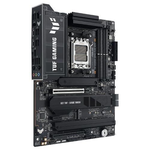 ASUS TUF Gaming X870E-PLUS WIFI7 Placa Base AMD X870E ATX, VRM de 16+2+1 Fases, DDR5, PCIe 5.0, Q-Release Slim, M.2, WiFi 7, USB4 Tipo-C, Aura Sync, AI Cooling II, AI Networking II y AI Overclocking