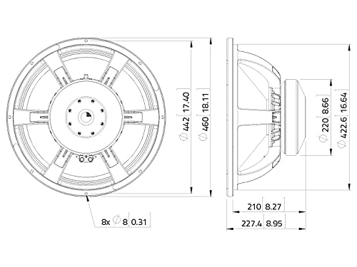 Lavoce 12602541 - Subwoofer de Hierro (18 Pulgadas)