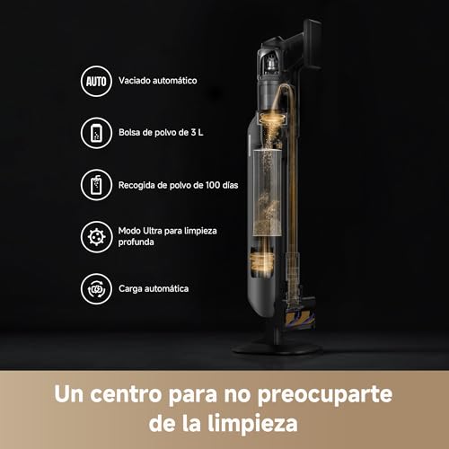 Dreame Z40 Station Aspiradora Escoba sin Cable con Vaciado Automático, Cepillo Multifunción Revelador de Polvo, Filtro Hepa, Herramienta de Fregado en Húmedo, Detección de Suciedad, 310 AW