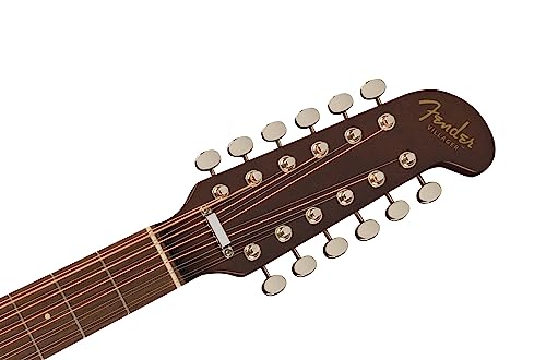 Fender Villager 12-String Aged Natural WN Tortoiseshell Pickguard 12-String Electro-Acoustic Guitar with Gig Bag