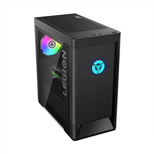 Lenovo Legion T5 Gen 7 - Ordenador de Sobremesa Gaming (Intel Core i5-12400F, 16GB RAM, 1TB SSD, NVIDIA GeForce RTX 3060-12GB, Windows 11 Home) Negro - Teclado QWERTY Español