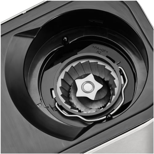 WMF Lumero - Molinillo de café espresso eléctrico, 150 W, botones táctiles LED, 40 grados de molienda, contenedor de harina de café, acero inoxidable Cromargan mate