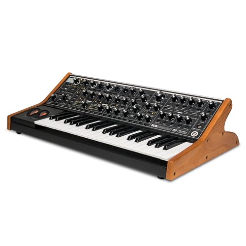 MOOG Subsequent 37 - Sintetizador analógico parafónico y teclado MIDI con 37 teclas semicontrapesadas, ampli de auriculares, 256 presets y editor de software