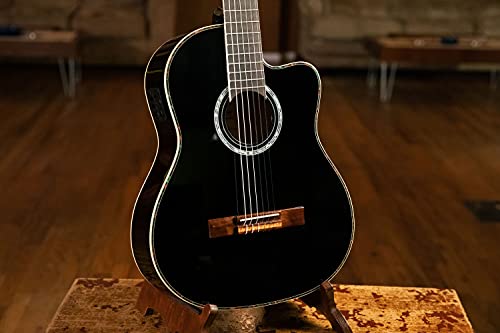Ortega Classical Guitar Family Series Pro 44 Incluye funda BK Negro RCE141BK