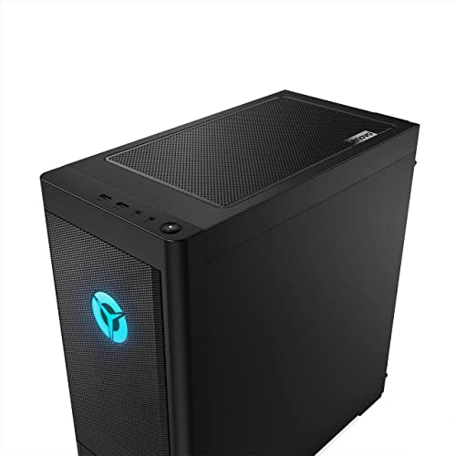 Lenovo Legion T5 Gen 7 - Ordenador de Sobremesa Gaming (Intel Core i5-12400F, 16GB RAM, 1TB SSD, NVIDIA GeForce RTX 3060-12GB, Windows 11 Home) Negro - Teclado QWERTY Español