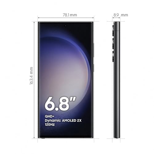 Samsung Galaxy S23 Ultra, 1TB + Cargador de 45W - Smartphone Android con IA, Teléfono Móvil Desbloqueado, Color Negro (Versión Española)