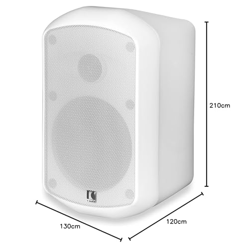 ic audio Altavoz MS 15-100 – Altavoz Compacto para Monitor de Voz y música, fácil Montaje en Pared, Altavoz de 15 W, Ideal para Interiores, Color Blanco