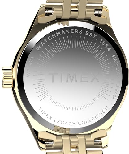 Timex Trend TW2W91000 - Reloj de Mujer 25 mm, Brazalete de Acero Inoxidable en Tono Dorado, Esfera y Caja en Tono Dorado