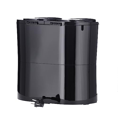 SEVERIN - Cafetera de goteo Duo hasta 16 tazas, Cafetera de filtro compacta / Cafetera americana con 2 jarras termo, Con Desconexión Automática, Negro, KA 9315
