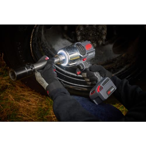 Ingersoll-Rand W8591-K2-EU Llave de Impacto Inalámbrica de 1" y 20V, Kit con 2 Baterías, 2710 Nm, Enclavija de 6" y Anillo de Fricción con Orificio Pasante
