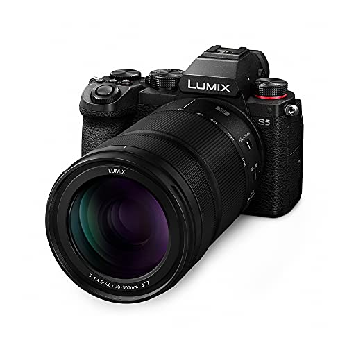 Panasonic Lente de cámara LUMIX S Series, 70-300 mm F4.5-5.6 Macro O.I.S. Lente Intercambiable de Montura L para cámaras Digitales de Marco Completo sin Espejo