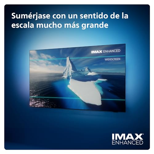 Philips Ambilight 48OLED819: Smart TV 4K OLED - Pantalla de 48 Pulgadas con P5 AI Picture, Google TV, Dolby Vision y Dolby Atmos Sound, Funciona con Alexa y Asistente de Google - Metal