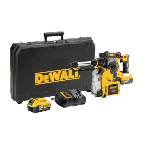 DeWalt DCH275P2-QW 18V - XR LI-ION - Martillo Electroneumático sin escobillas XR 18V SDS Plus 2,1J Li-Ion 5,0Ah QCC + Sistema de extracción de polvo