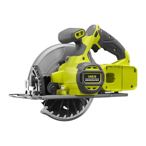 Ryobi RCS18BL-0 18V ONE+ - Sierra circular inalámbrica sin escobillas de 184 mm (herramienta desnuda)