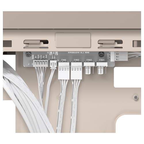 ASUS ProArt PA401 Wood Edition - Chasis ATX con Panel de Metal, Compatible con GPU de 314mm, Compatible con radiadores de 240 mm, Dos Ventiladores de 160mm, Soporte de PSU extraíble - Beige