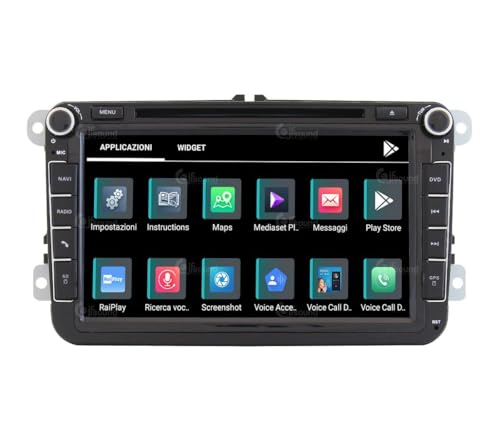 Radio de Coche para Volkswagen Golf Sharan Tiguan Android GPS Bluetooth WiFi USB Dab+ Touchscreen 8" 8core Carplay AndroidAuto