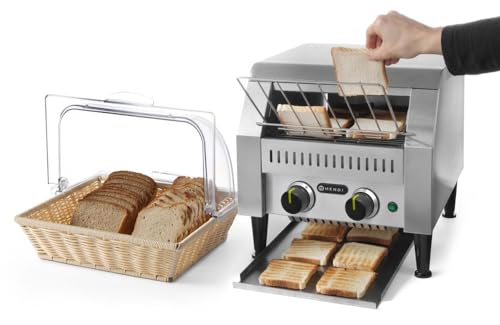 HENDI Tostador de cinta doble - 230V / 50Hz / 2240W - 418x368x(H)387 mm, plateado, acero inoxidable
