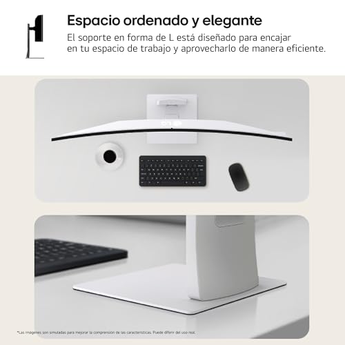 LG 49U950A-W - Monitor UltraWide Curvo, 49", Nano IPS, (5120x1440), 32:9, 144Hz, HDR400, AMD FreeSync Premium Pro/Ideal Multitarea, USB-C (PD 90W), Inclinación/Altura Ajustable, Blanco
