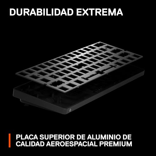 SteelSeries Apex Pro Mini Wireless Teclado gaming HyperMagnetic - El teclado más rápido del mundo - Factor de forma compacto 60 % - Teclas PBT - Bluetooth - 2,4 GHz - USB-C – Teclado inglesa (QWERTY)