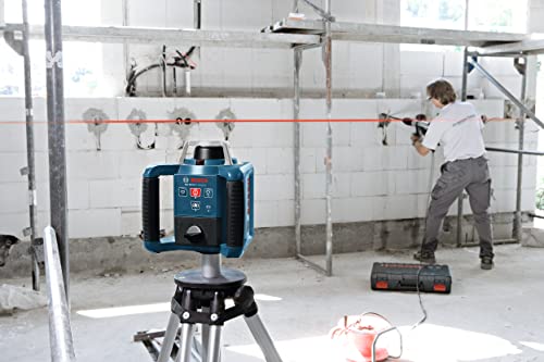 Bosch Professional Nivel láser giratorio GRL 300 HV (haz de luz roja, receptor láser LR 1, alcance hasta 300 m de diámetro, en maletín)