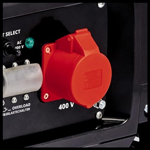 Einhell Generador eléctrico (gasolina) TC-PG 65/E5 (potencia permanente 3,2 kW a 230 V y 3,6 kW a 400 V, 13 A corriente nominal a 230 V, 25 L depósito para gasolina super E5)