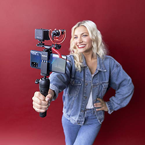 RØDE Microphones VideoMicro Vlogger Kit para teléfonos móviles (conexión de 3,5 mm) (VLOGVMICRO)