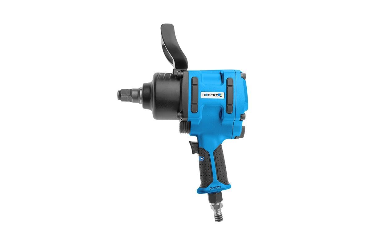 Högert Technik HT4R625 - Llave de Impacto neumática, Color Negro, Azul y Plateado