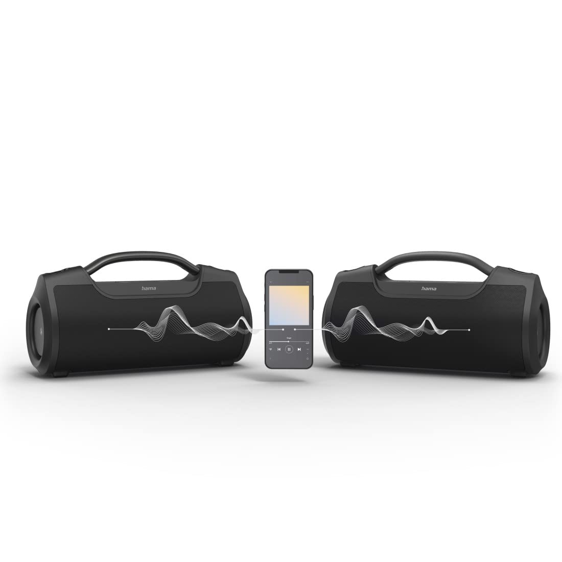 Hama | Altavoz portátil Bluetooth con Sonido Potente 60 W, Resistente al Agua IPX6, batería 12 h, Bluetooth, AUX y USB‑C