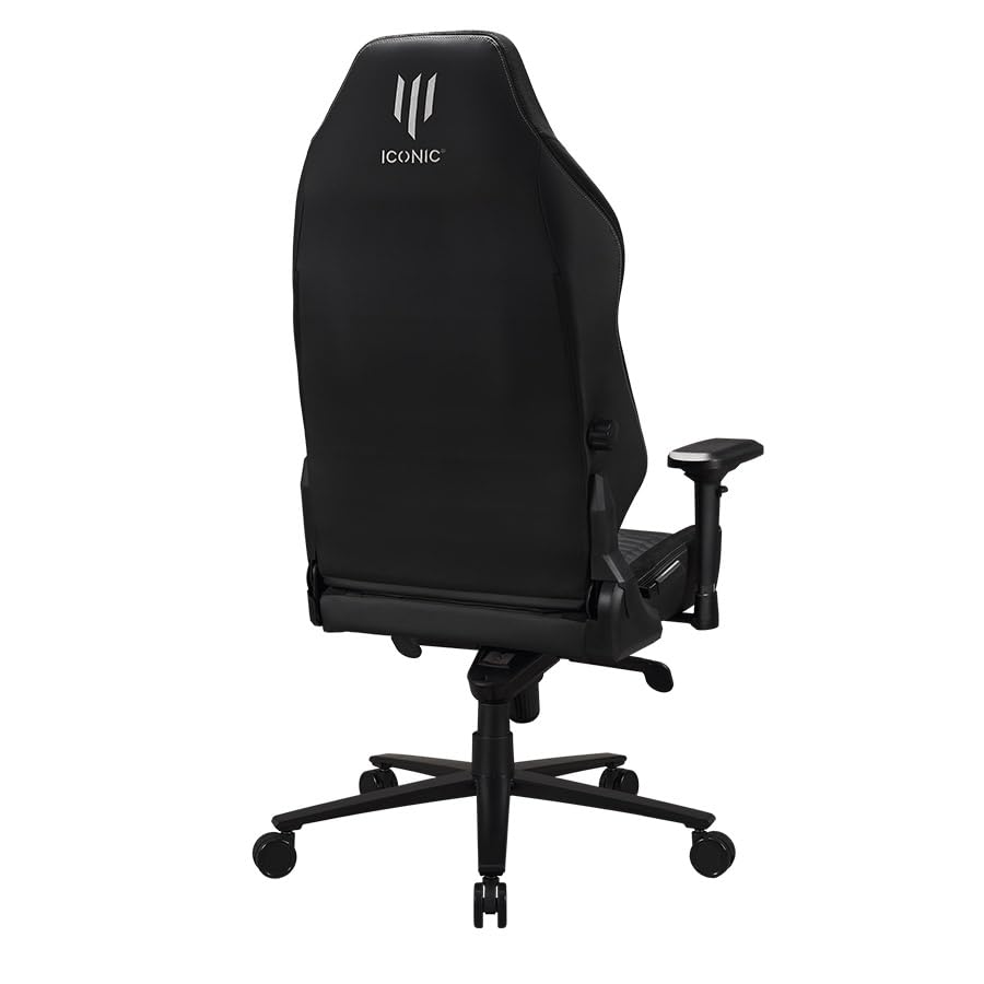 Iconic - Silla Gaming o de Oficina Apollon Classic Black Silver Ghost - Asiento Gamer ergonómico
