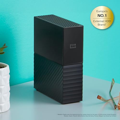 WD 24TB My Book HDD de Escritorio Disco Duro Externo, Guardar de Fotos, vídeos y Documentos Importantes. con Software para gestión de Dispositivos, Copia de Seguridad y protección de contraseñas