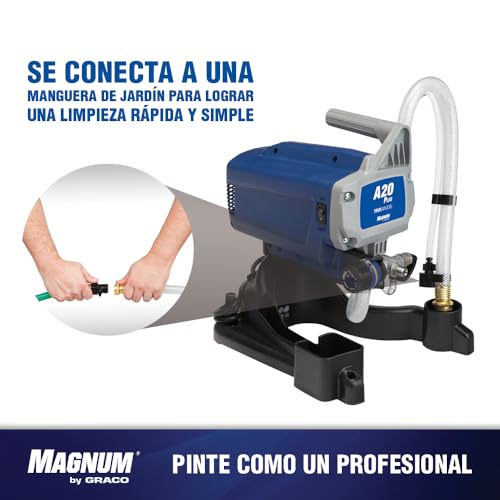 Magnum by Graco 17C243 Pulverizador de Pintura airless A20 Plus, Uso doméstico (caudal de 0,9 l/min, máx. presión 207 Bar)