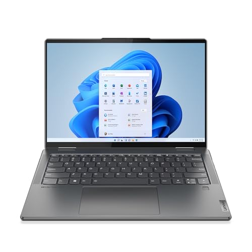 Lenovo Yoga 7 Gen 7 (14IAL7) - Ordenador Táctil 14" 2.8K OLED 90Hz (Intel Core i7-1260P,16GB RAM,1TB SSD,Intel Iris Xe Graphics,Windows 11 Home) Gris, Pen, Teclado QWERTY Portugués (82QE004FPG)
