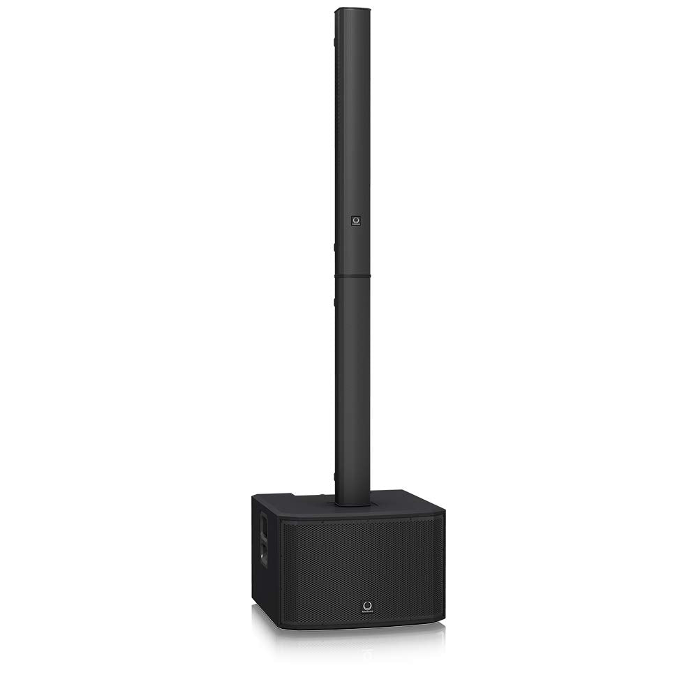 Turbosound iNSPIRE iP3000 Altavoz de columna alimentado de 2000 vatios con subwoofer de 2 x 12", 18 controladores de neodimio