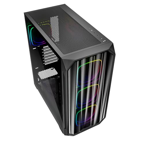 Sharkoon AK5M RGB Black, ATX - Carcasa para PC