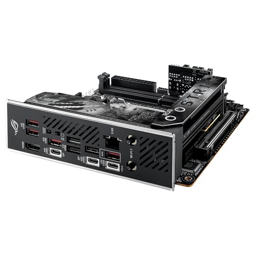 ASUS ROG Strix X870-I Gaming WiFi - Placa Base AMD Mini-ITX, 10+2+1 etapas de Potencia, DDR5, 2X M.2, PCIe 5.0 Compatible con GPU de última generación, WiFi 7, USB4, ROG Strix HIVE II