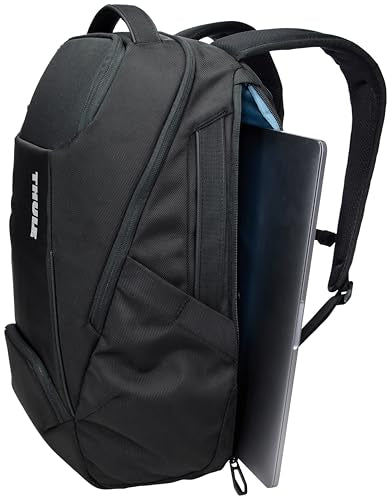 Thule Accent Laptop Backpack New - Fits MacBook - Hardshell Protective Compartment - Quick Access Front Pocket - Side Zipper Pocket - 100% Recycled Fabric - Hidden Back Pocket