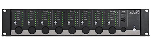 AUDAC MTX88 Casa con Cable Negro Amplificador Audio - Amplificadores de Audio (80 DB, -85 DB, 20-20000 Hz, 100-240, 50-60, 12 W)