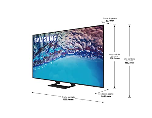Samsung Smart TV 2022 55BU8500 - 55", 4K, Procesador Crystal UHD, Contast Enhancer con HDR10+, Q-Symphony y Alexa integrada, 2022