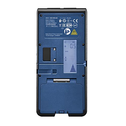 Bosch Professional Receptor láser LR 45, soporte RB 45, 2 pilas AA, alcance: hasta un radio de 300 m, color rojo y verde