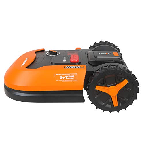 WORX Landroid L WR147E - Cortacésped para Jardines de hasta 1000 m², Plataforma Flotante Especialmente silenciosa