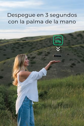 HOVERAir X1 Dron con Cámara, Drone de Bolsillo con Video HDR, Despegue de la Palma, Rutas de Vuelo Inteligentes, Modo Sígueme, Mini Dron con Control Manos Libres, Blanco (Combo)