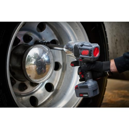 Ingersoll-Rand W8591-K2-EU Llave de Impacto Inalámbrica de 1" y 20V, Kit con 2 Baterías, 2710 Nm, Enclavija de 6" y Anillo de Fricción con Orificio Pasante