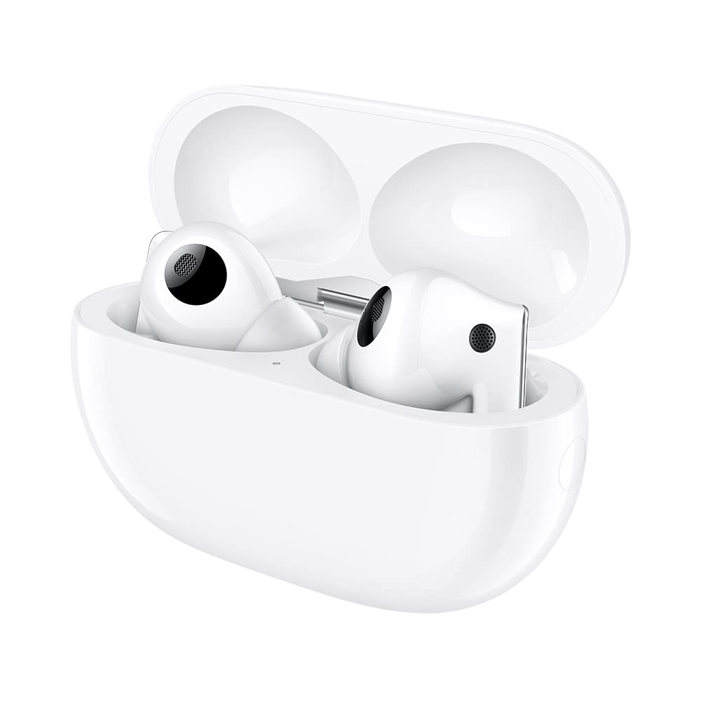 HUAWEI FreeBuds Pro 2 Auriculares Bluetooth, Auriculares Hi-Res Audio, Doble Altavoz, cancelación Activa del Ruido 47 dB, Ecualizador adaptativo, conexión 2 Dispositivos, IP54, cerámica Blanca, con