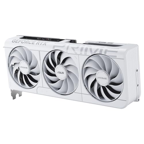 ASUS Prime GeForce RTX 5070 12 GB GDDR7 White OC Edition Tarjeta gráfica Compatible con SFF (PCIe 5.0, 12 GB GDDR7, HDMI/DP 2.1, 2,5 Ranuras, Ventiladores Axial-Tech, BIOS Dual)