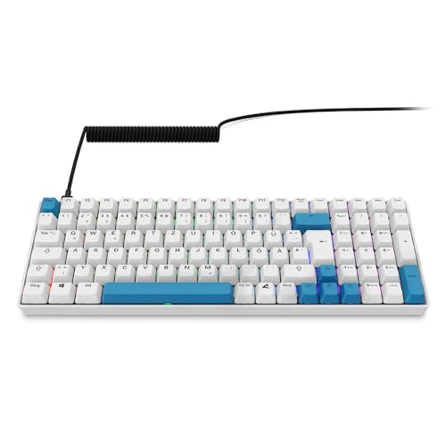 Sharkoon SGK50 S2 PBT Blanco RGB, Gateron GPRO Amarillo